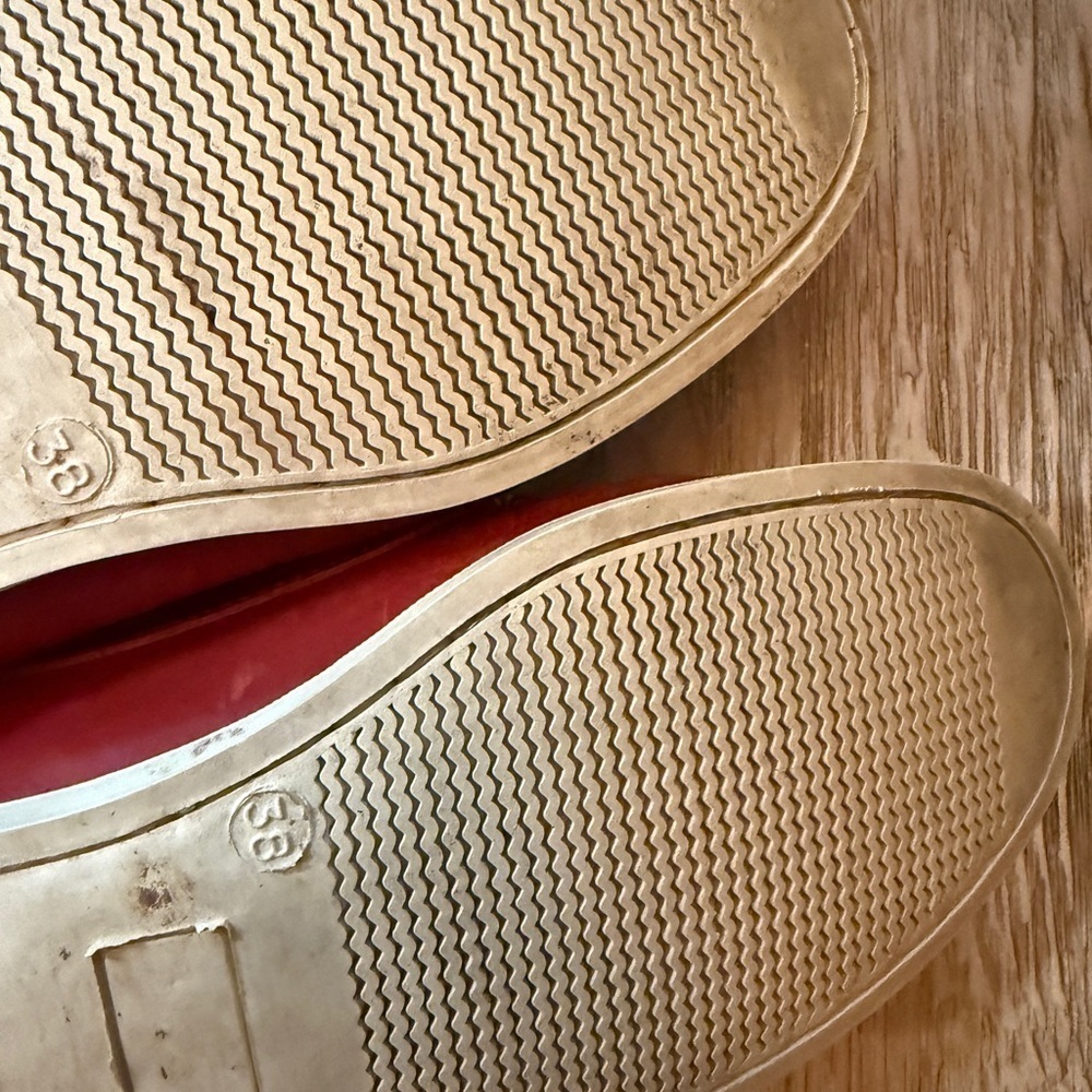 BOTALO Red White Red Leather Boat Shoes New england Summer Angler Fisherman - Picture 8 of 8